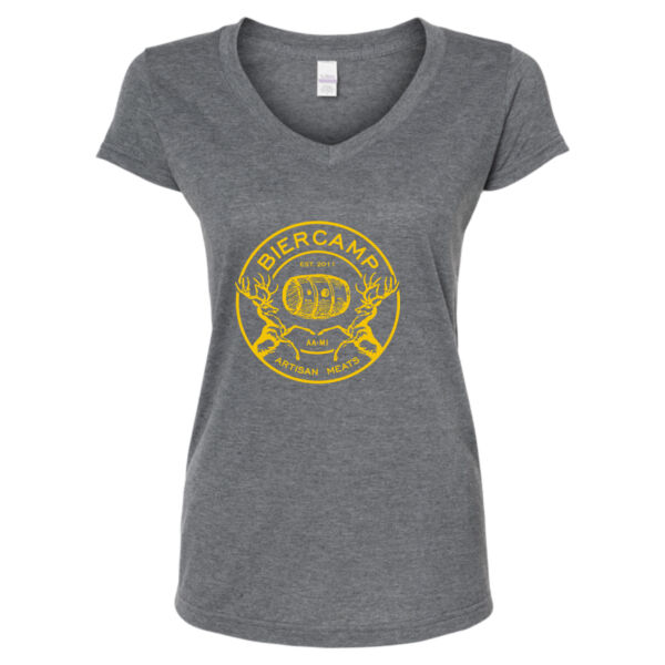 Biercamp Printed - Women's Poly-Rich V-Neck T-Shirt Thumbnail