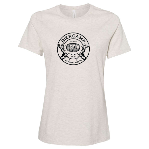 Biercamp Printed - Women’s Relaxed Fit Heather CVC Tee Thumbnail